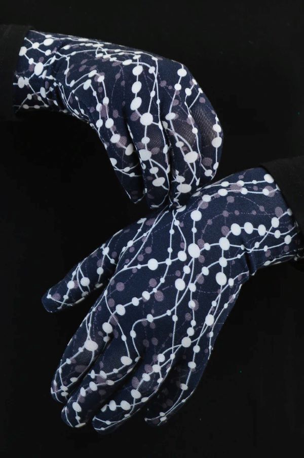 Bamboe handschoenen connection print - Afbeelding 2