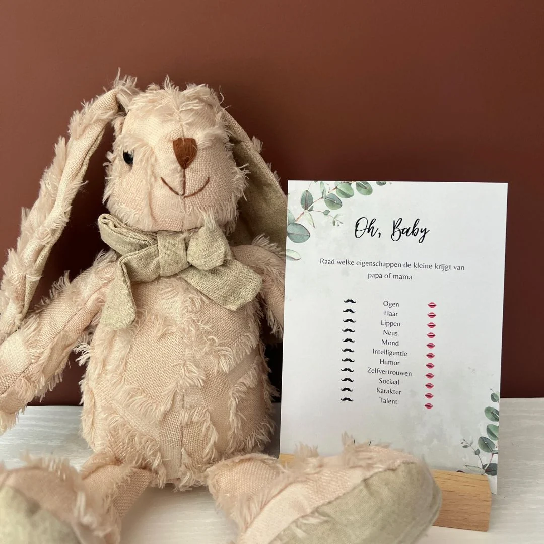 Babyshower invulkaart 'oh baby' groen - Afbeelding 4