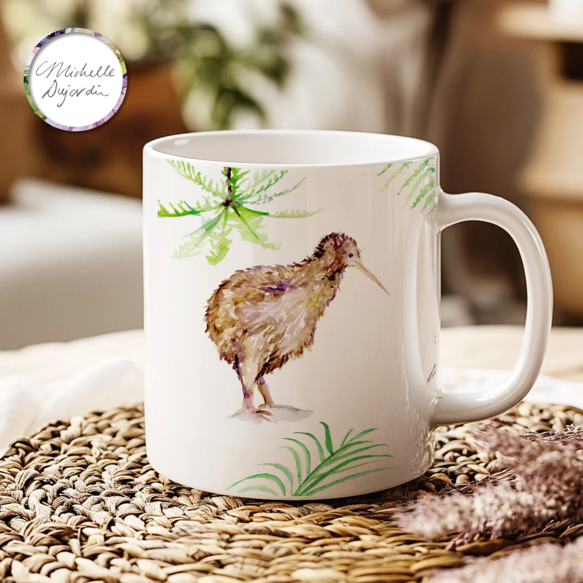 Mok met kiwi vogel familie - Afbeelding 4