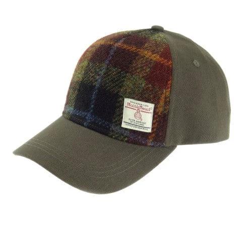 Baseball Cap Roestbruin (Rust Check) - one size - Harris Tweed - Glen Appin of Scotland - Afbeelding 2