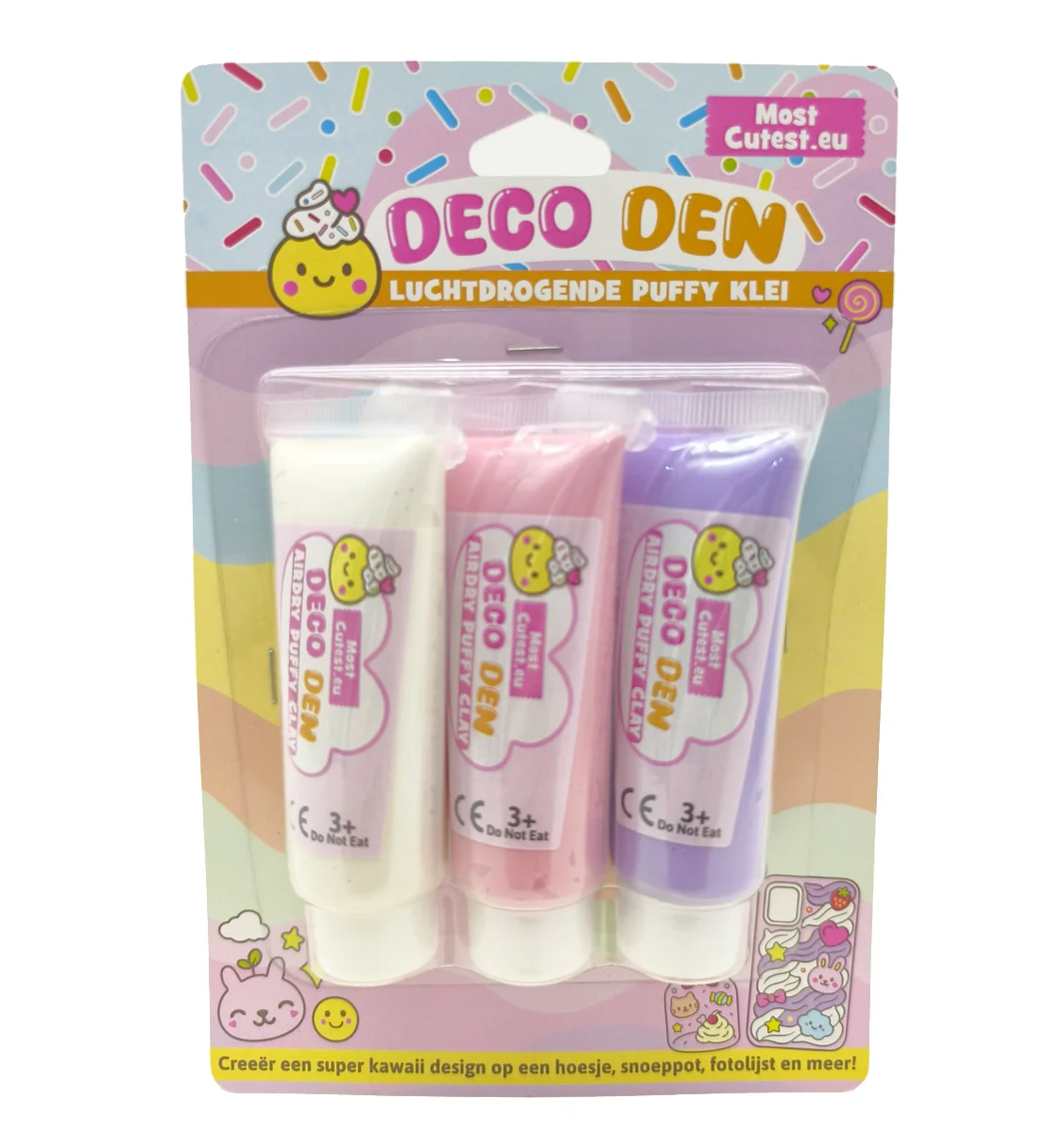 DIY Deco Den Luchtdrogende Klei - 3 x 30 gram - Kies je set - Afbeelding 4