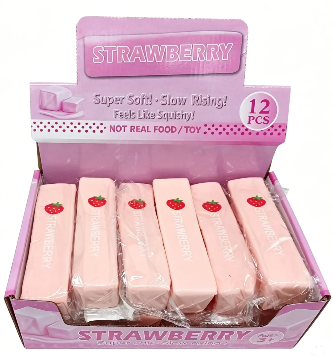 Squishy Strawberry Butter Medium - Slow Rising - 13,5 CM - 1 PCS - Afbeelding 3