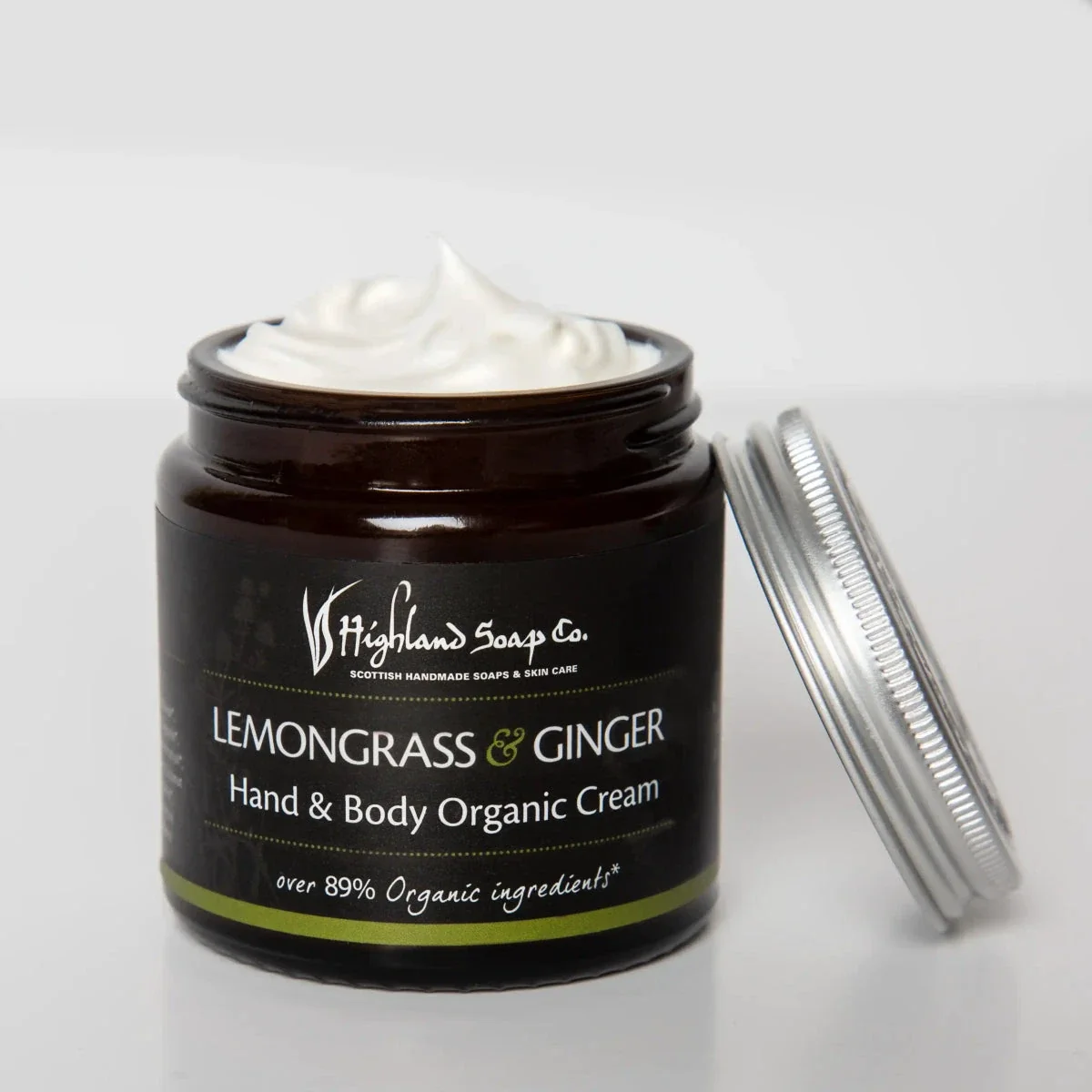Biologische Hand- & Bodycrème 120ml - Lemongrass & Ginger - Highland Soap Company - Afbeelding 2