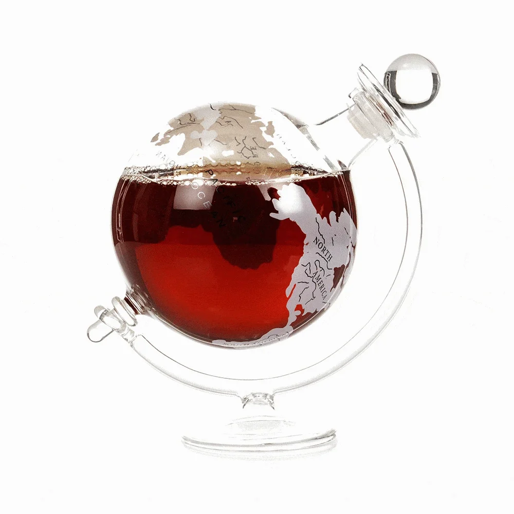 Karaf Wereldbol - 750ml - Handgemaakt - Bar Originale - Afbeelding 3