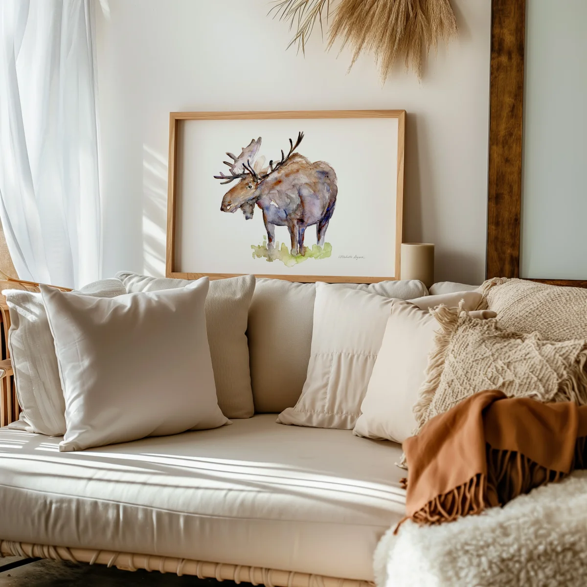 Eland Schilderij Kunst Print - Afbeelding 3