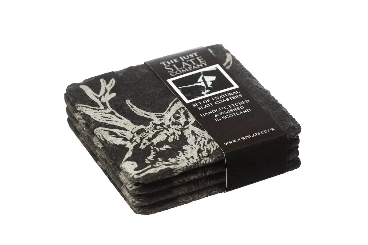 Onderzetters Country Animals - Gegraveerd - Leisteen - Just Slate Company Scotland - Afbeelding 3