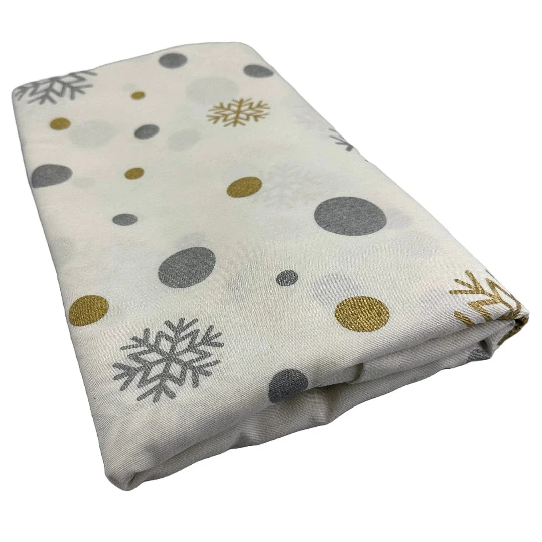 Tafelkleed Sneeuwvlokje Wit Large - 140x220 - Katoen - Mood Company - Afbeelding 2