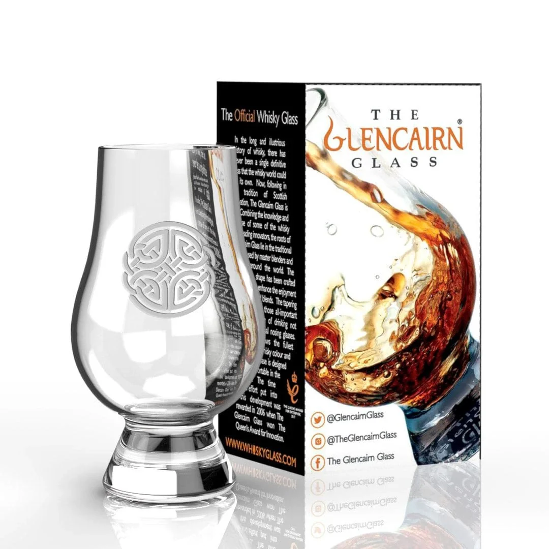 Whiskyglas Gegraveerd met Celtic - Glencairn Crystal Scotland - Afbeelding 2
